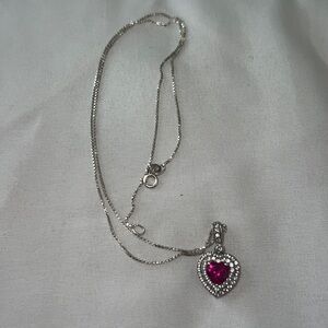 Beautiful heart pendant necklace 925 Italy